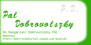 pal dobrovolszky business card